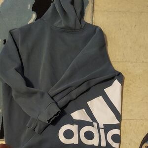 Adidas Men's Dark Blue Hoodie
